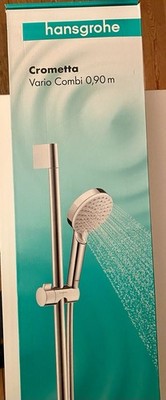 Hansgrohe Crometta Brauseset Vario mit 90cm Brausestange - Weiß/Chrom (26536400)