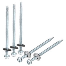 100pcs 12 x 4" Self Drilling Screws Roofing Screws with EPDM Washer