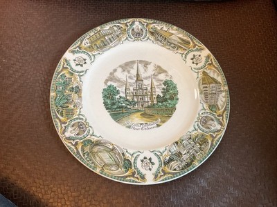 Salem Imperial Vtg Plate St. Louis Cathedral New Orleans Maison Blanche Pr Tag