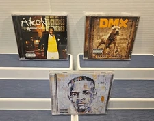 Lot of 3 Hip-Hop / Rap CDs - Akon, DMX & T.I.