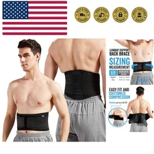 Lumbar Support Back Brace for Men and Women 28" - 50"