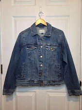 Universal Thread Denim Jacket Blue L Distressed Trucker Grunge Hipster