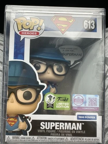 Funko Pop! Heroes Superman ECCC con Exclusive Legendary LE 1500 Pcs In Hand
