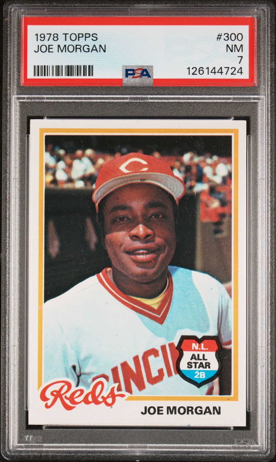1978 TOPPS #300 JOE MORGAN PSA 7