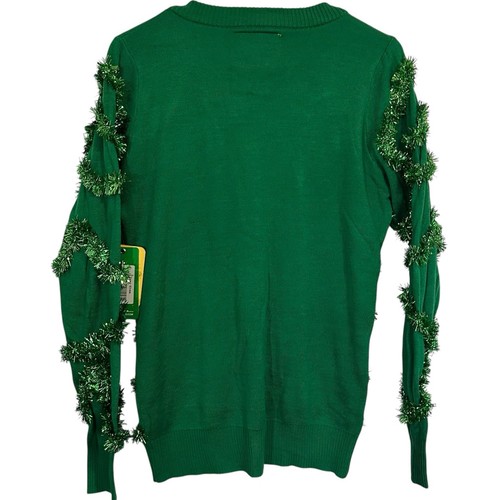 Tipsy Elves Mujer’s Gaudy Guirnalda Suéter MEDIANO Árbol de Navidad Feo Cárdigan - Imagen 3 de 6