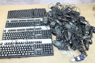 42 x PC Maus Mäuse / 4 x USB Tastaturen HP Trust logitech lenovo #Hz BLF