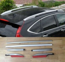 Barras portaequipajes de riel lateral de techo plateadas para Honda CRV CR-V 2012-2016 W