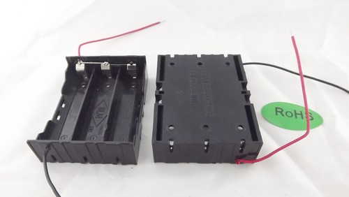 1pcs Hold 3 Li-ion 18650 Parallel Battery Holder Case 3.7V With 2 Wire Lead DIY - Picture 3 of 5