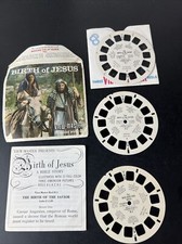 1947 Viewmaster 3 reel set - BIRTH OF JESUS B875 - with booket envelope