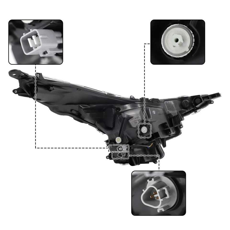 Headlight Headlamp LED Pair Passenger Driver LH RH For 2016-2018 Toyota Prius - Изображение 4 из 4