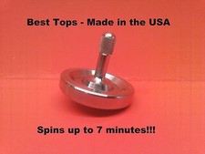 New Precision Spinning Top Toy - Spins Forever up to 7 minutes - Made in USA