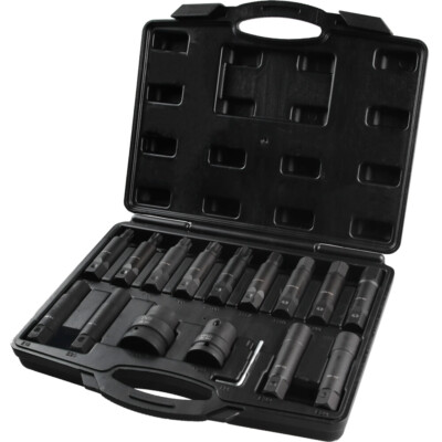 Deep Impact Bit Set 3/4'' & 1'' Dr 16 Piece Powerhand PH-K34-5
