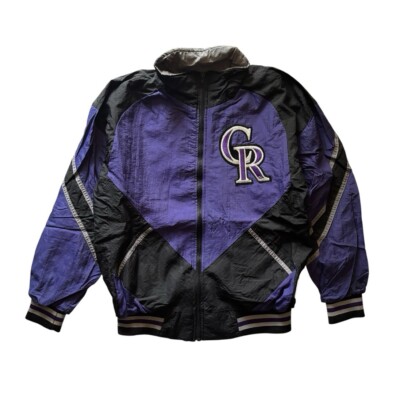 Vintage 90s Colorado Rockies Windbreaker Jacket Felco Zip Up No Size Tag