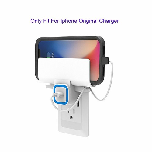 Wall Mounted Cable Management Charging Charger Bracket Mount Holder for iPhone - 第 9/12 張圖片