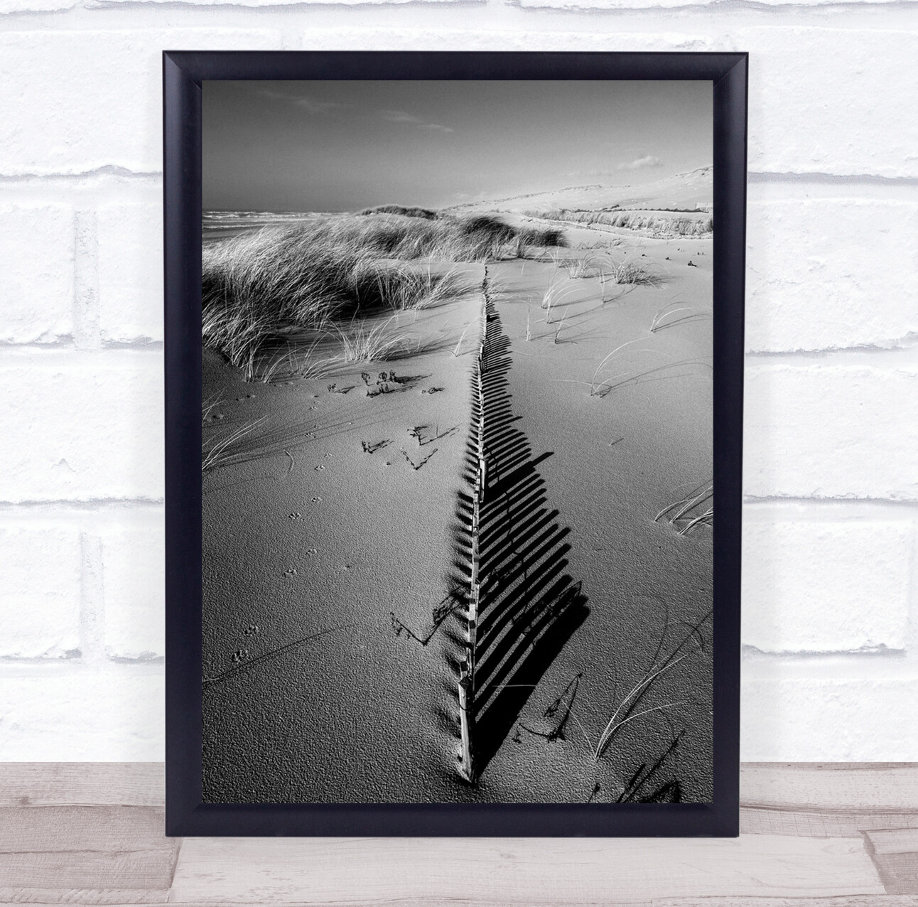 Landscape Sand Dune Beach Sea Coast Spine Dunes Coastal Wall Art Print