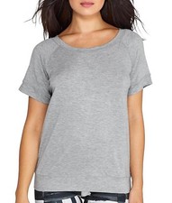 2 X IST Women's Modal Keyhole Back Top Tee Activewear Gray M