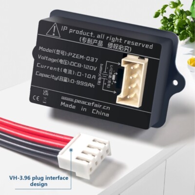 Voltmeter Ammeter Capacity Tester 8-120V Digital Coulometer