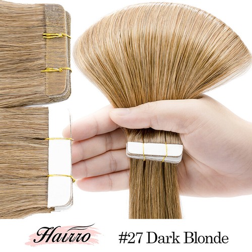 Nastro per capelli russi 100% Remy in extension capelli umani veri spesso doppio disegno - Foto 26 di 57