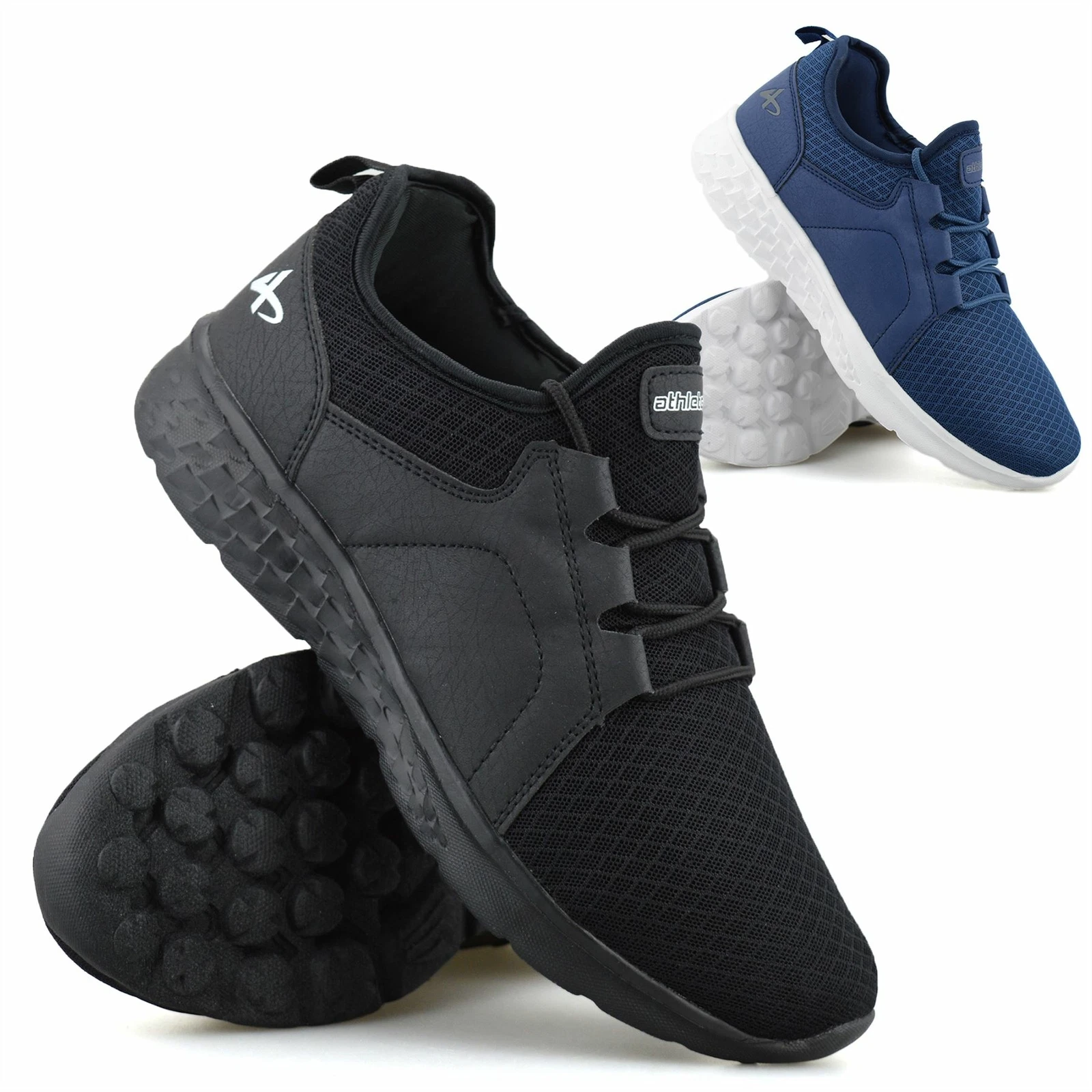 Mens Casual Lace Up Walking Running Jogging Gym Sports Work Trainers Shoes Size