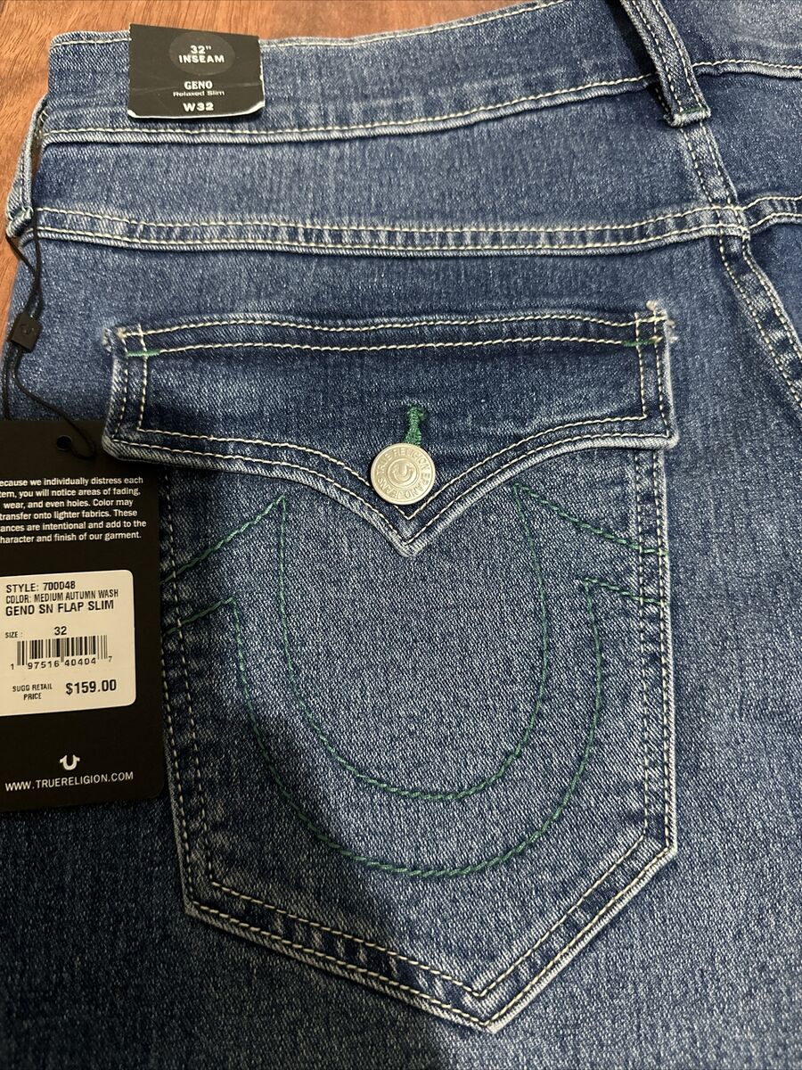 Mens True Religion “Medium Autumn Wash”GENO Relaxed Slim Mens True Religion “Medium Autumn Wash”GENO Relaxed Slim