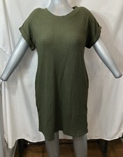 Iwollence Dress Women's Small Green Knee Length Short Sleeve