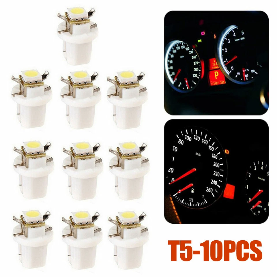 Lâmpadas brancas medidor de painel de instrumentos painel de instrumentos LED calibre 10x T5 B8.5D - Imagem 4 de 4
