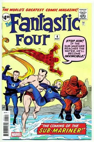 FANTASTIC FOUR #4 NM, Facsimile Edition, Sub-Mariner Returns! Marvel Comics 2025