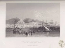 BARTLETT, Syra, a Greek Island Near Patmos. 1836