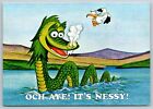 Postcard Cartoon Loch Ness Monster Och Aye! It's Nessie! 33A