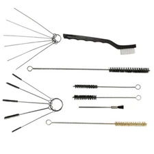 17 PC Spray Cleaner Kit Wire Brush Cleaning Suction Gravity Feed HVLP Paint