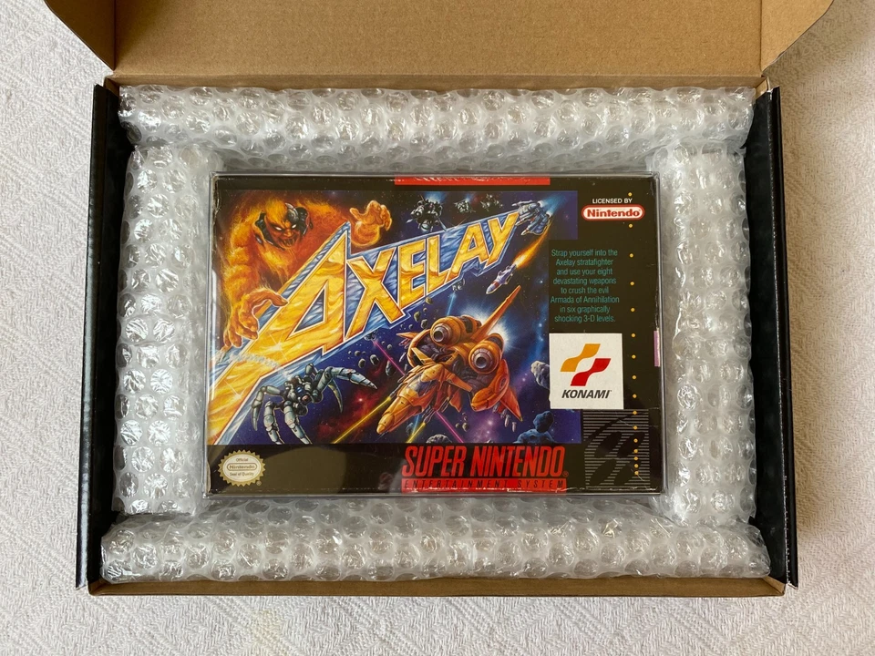 Axelay SNES CIB - NTSC-U/C USA VGC CIB - High Quality Packing - Tracked - Image 2 of 4