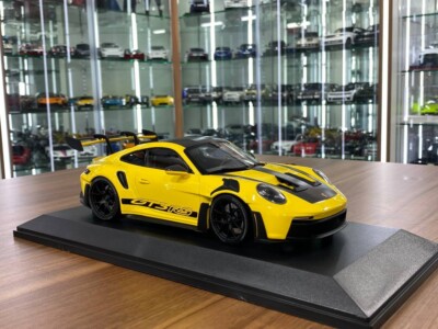 1:18 Diecast Model - Porsche 911 GT3 RS 2023 Weissach Paket by Minichamps Yellow