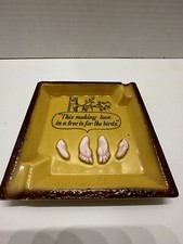 Cenicero de colección Japón huellas 3D hacer el amor en árbol es para coleccionista de aves