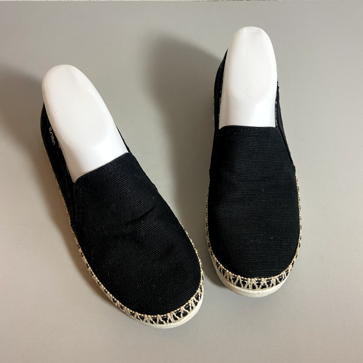 BOBS From Skechers Flexpadrille Womens Size 8 Black Canvas Slip On