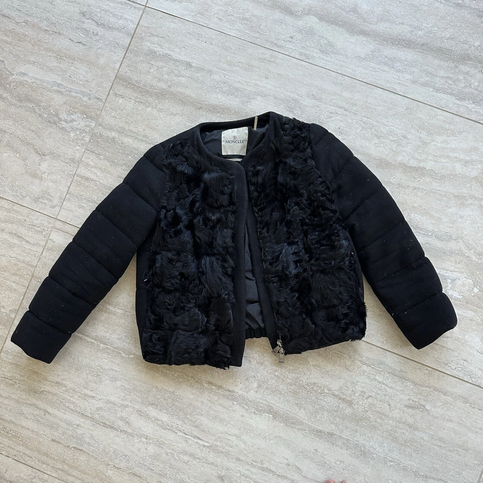 Giacca bomber Moncler in pelliccia taglia 1