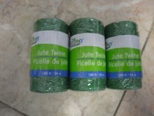 New  3 X 180 ft Garden Jute Twine Green color