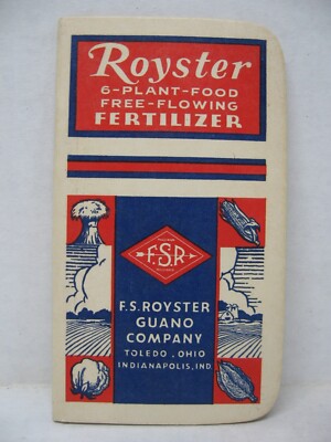 1951 F.S. Royster Guano Company Calendar Note Pad