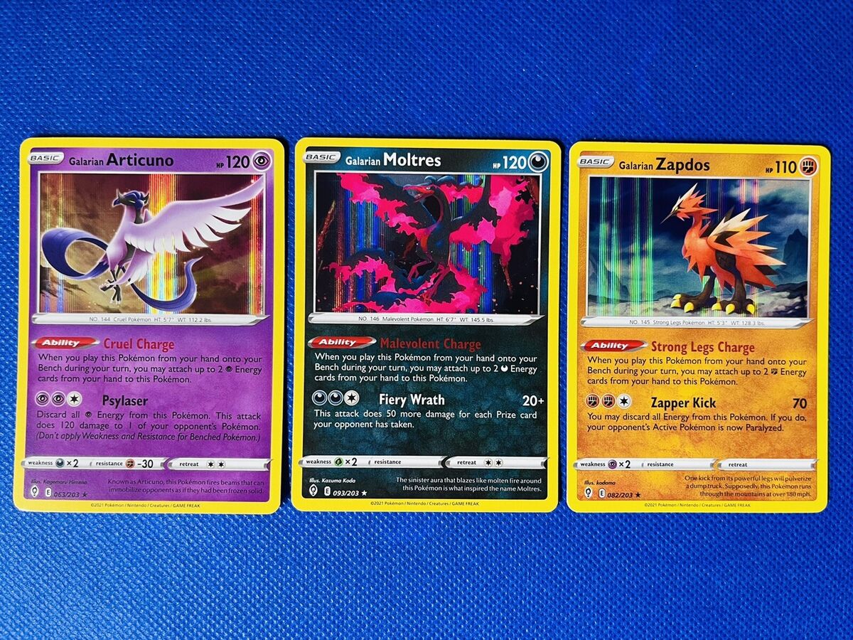 Moltres Zapdos Articuno GX Holo : r/PokemonCardValue