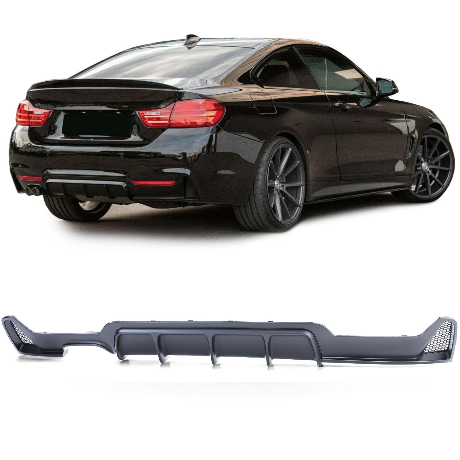 Diffusore Posteriore BMW F32 F33 F36 Nero Opaco M-Performance