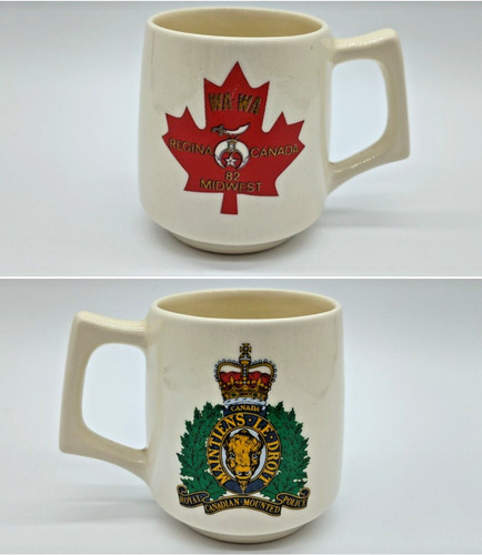 Wa-Wa Shriners 1982 Regina Canada Royal Mounted Police Maintiens Le Droit Mug