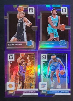 2022-23 Optic Basketball PURPLE PRIZMS You Pick - 2 Card Minimum