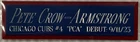 PETE CROW-ARMSTRONG CUBS NAMEPLATE AUTOGRAPHED SIGNED BAT-BASEBALL-JERSEY-PHOTO