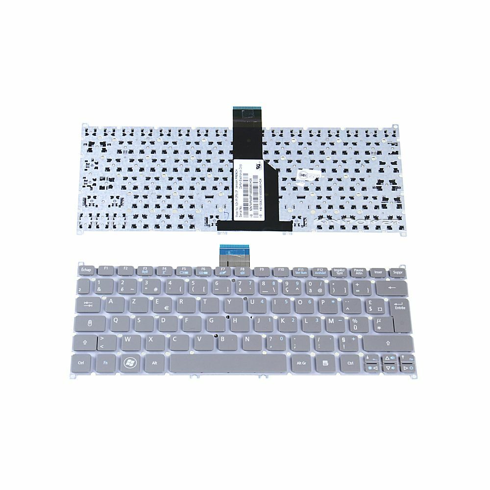 Clavier AZERTY Français Acer Aspire S5-391 Touches Blanches pour Ordinateur Portable