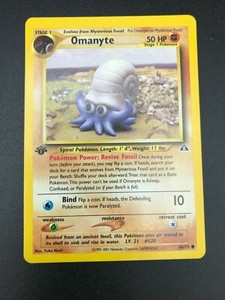 Omanyte 60/75 1st Edition Common Neo Discovery Pokemon NM 2001 WOTC