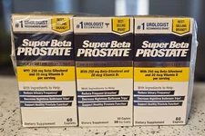 New Vitality Super Beta Prostate Urinary Health Caplets 60ct LOT OF 3 EXP: 03/27