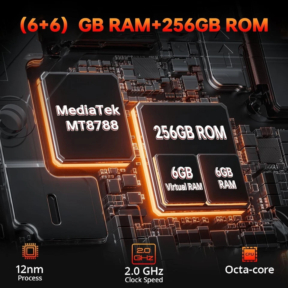 CUBOT Kingkong 8 Telefono Indistruttibile Android 13-10600mAh 12GB+256GB - Immagine 2 di 4