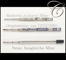 RIESENMINE für alte MONTBLANC KUGELSCHREIBER / Mine Refill Kugelschreibermine