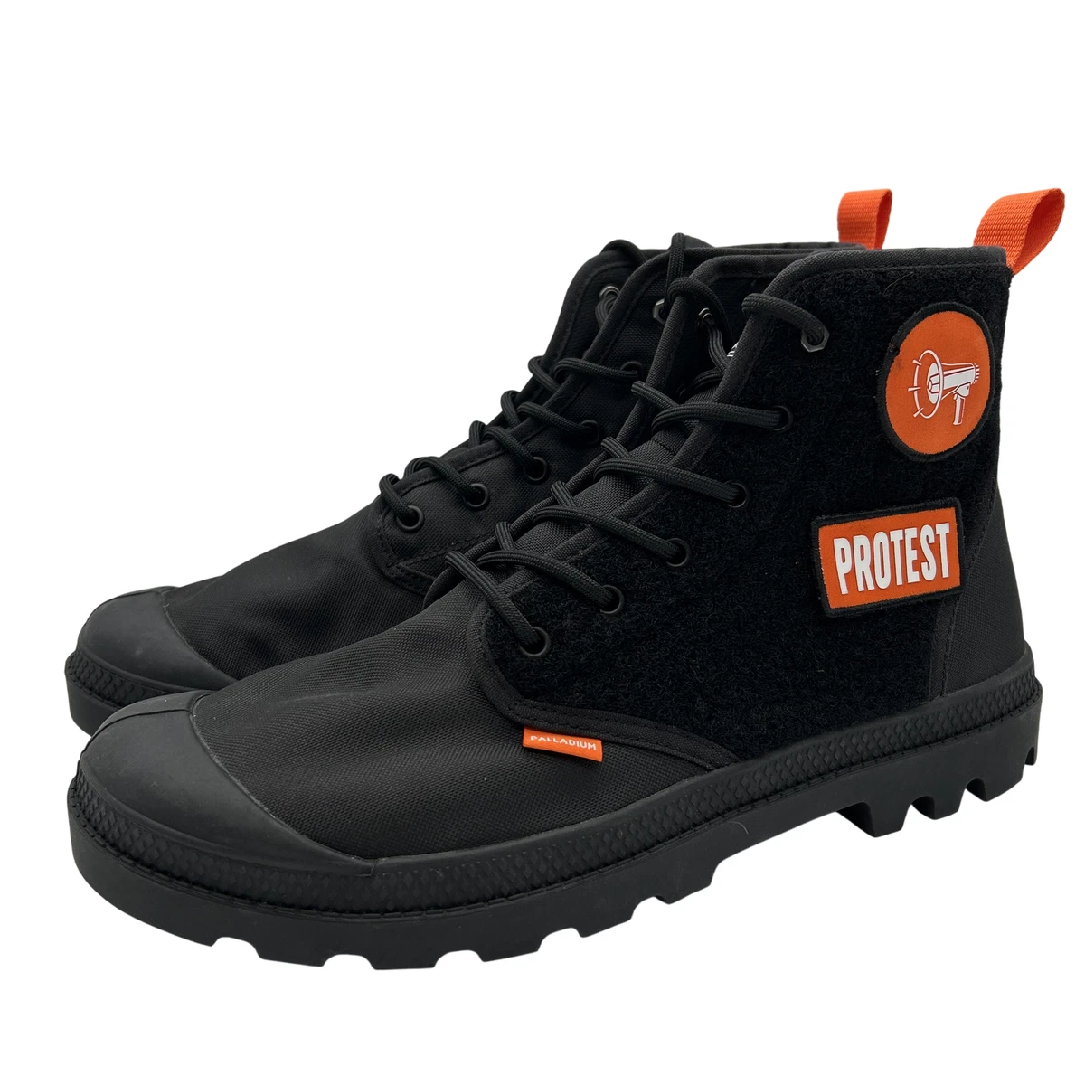 Palladium Pampa Hi Men’s 10 Black Canvas Boots Paint Splatter Combat Palladium Pampa Hi Originale | Black | US Stockists main image 2