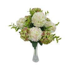 Artificial Hydrangea 10 Head Fake Flower Bush Bouquet Home Wedding decor PN