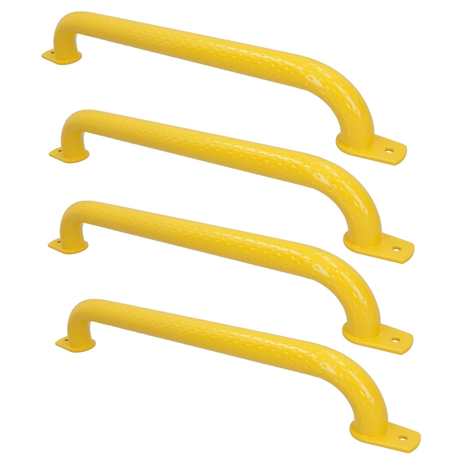 550mm Steel Safety Grab Pull Handle For Trailers Trucks Yellow Coated Finish 4pc